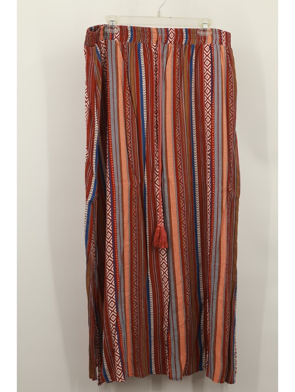 BloomChic Maxi Skirt Women Size 18-20 Boho Tribal Stripe Elastic Waist Pockets
